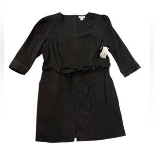 Liz Claiborne NWT Black Denim Dress